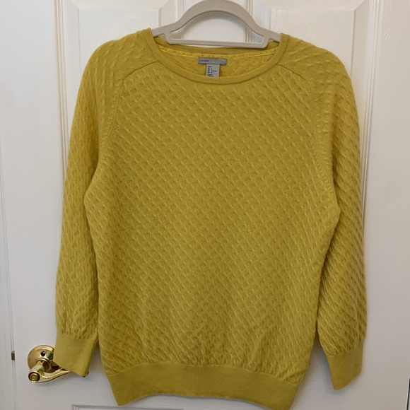 Sweater Cashmere H&M Size Large Yellow / Mustard Color - Picture 10 of 10